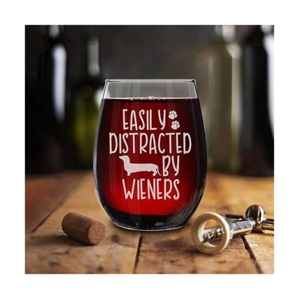 Shop4Ever Taza de vino grabada con texto en inglés_5