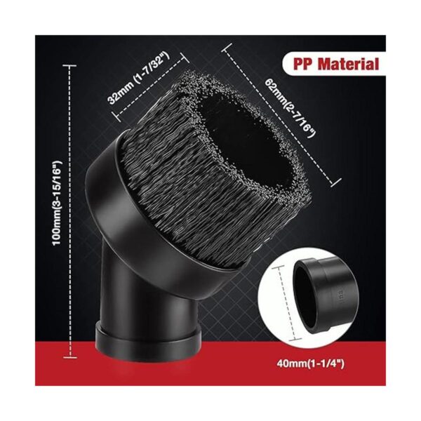 ShopVac Cepillo redondo de 114 pulgadas paquete de 2_2