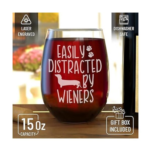 Shop4Ever Taza de vino grabada con texto en inglés_2