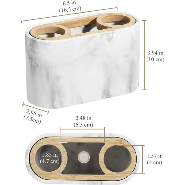 Shinowa Soporte para cepillos de dientes organizador de_5