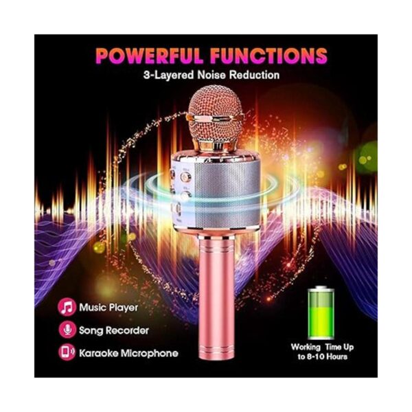 ShinePick Micrófono de karaoke inalámbrico Bluetooth 4 en_3
