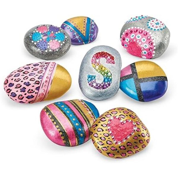 Shimmer n Sparkle Metallic Mania Rock Art Kit DIY para_6