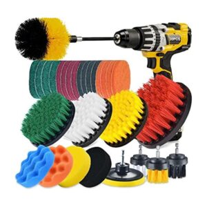 Shieldpro Juego de accesorios de cepillo de taladro de 30