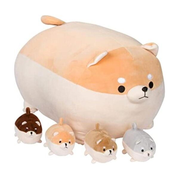 Shiba Inu Diferentes mamás animales de peluche con 4_1