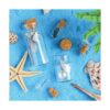 Sherli 45 mini botellas de vidrio con 50 tornillos para