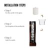 Shelving Solution Aplique de pared con portavelas de té