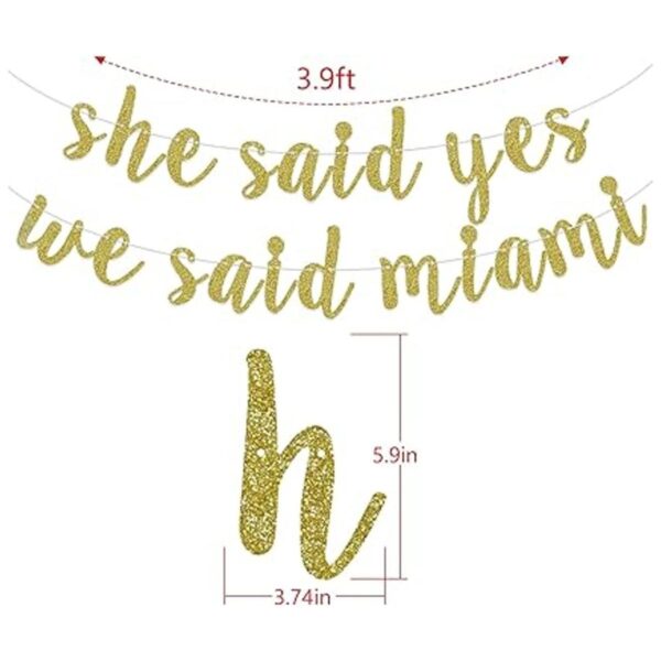 She Said Yes We Said Miami Banner suministros de_2