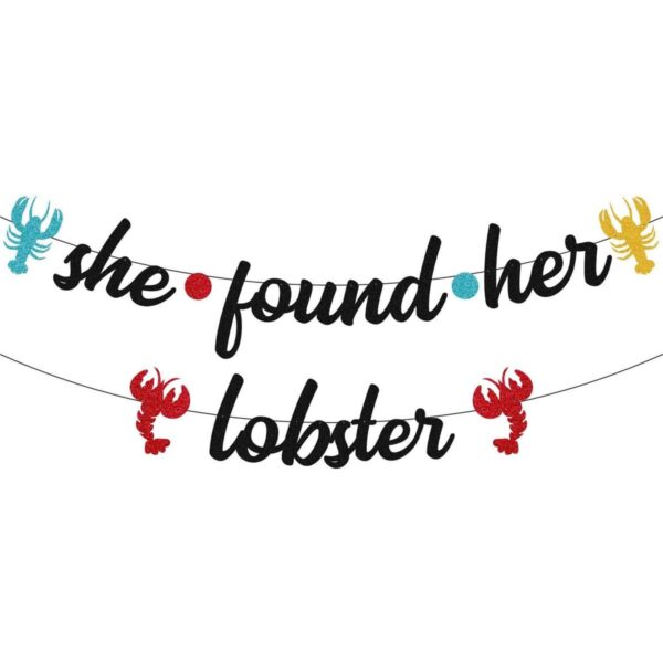 She Found Her Lobster Banner for Friends Tema de despedida