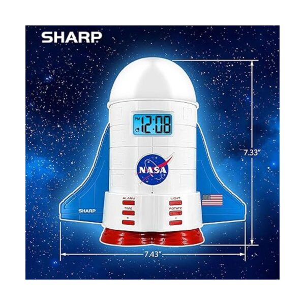 Sharp NASA Space Shuttle Reloj despertador de luz