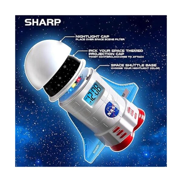 Sharp NASA Space Shuttle Reloj despertador de luz