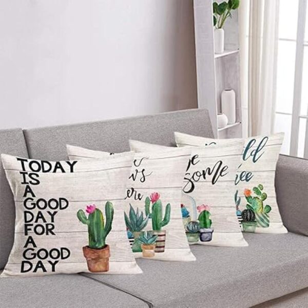 ShareJ Be Wild and Free Juego de 4 fundas de almohada