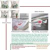 ShareJ Be Wild and Free Juego de 4 fundas de almohada