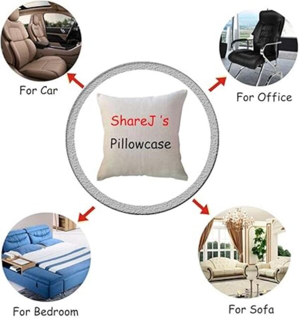 ShareJ Be Wild and Free Juego de 4 fundas de almohada