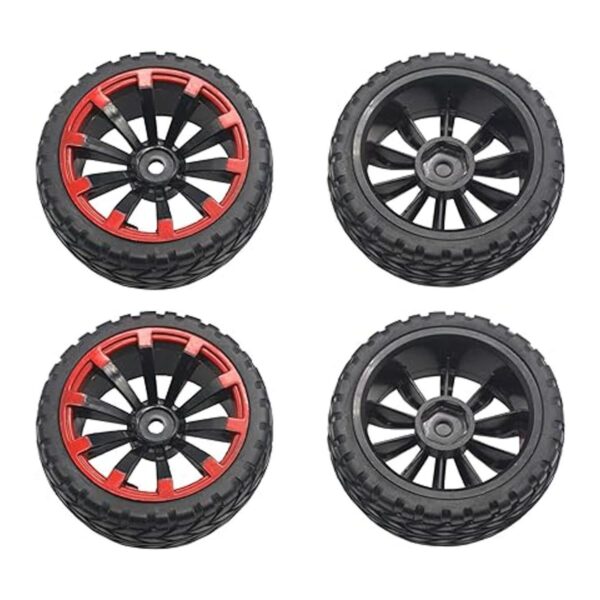 ShareGoo OD Juego de 4 llantas hexagonales de 2.55_4