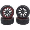 ShareGoo OD Juego de 4 llantas hexagonales de 2.55_3