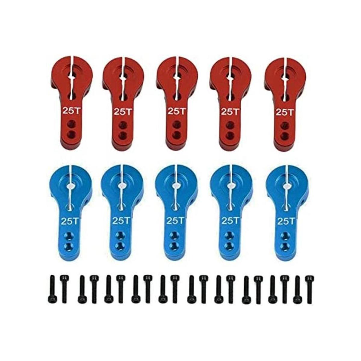 ShareGoo 10 piezas 25T aluminio Servo cuernos M3 Hilos