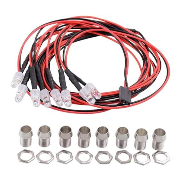 ShareGoo Juego de faros delanteros de luz LED de 8 ledes_2
