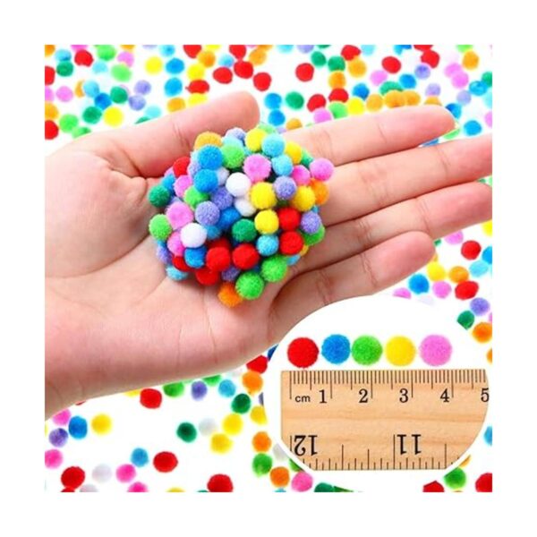 Shappy 2000 pompones de 0.3 in para hacer manualidades_2