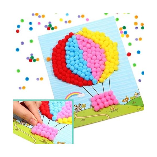Shappy 2000 pompones de 0.3 in para hacer manualidades_3