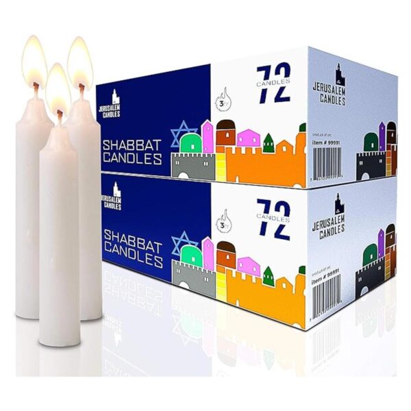 Shabat Candles Velas tradicionales de Shabbos 3 horas 2_5