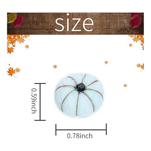 Sfcddtlg 36 pompones de calabaza de fieltro de lana de_2