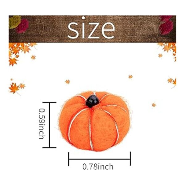Sfcddtlg 36 calabazas de fieltro pequeño de Halloween_2