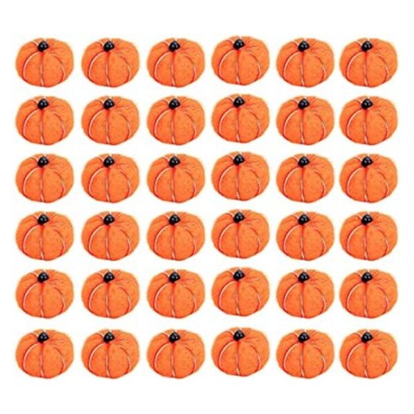 Sfcddtlg 36 calabazas de fieltro pequeño de Halloween_1