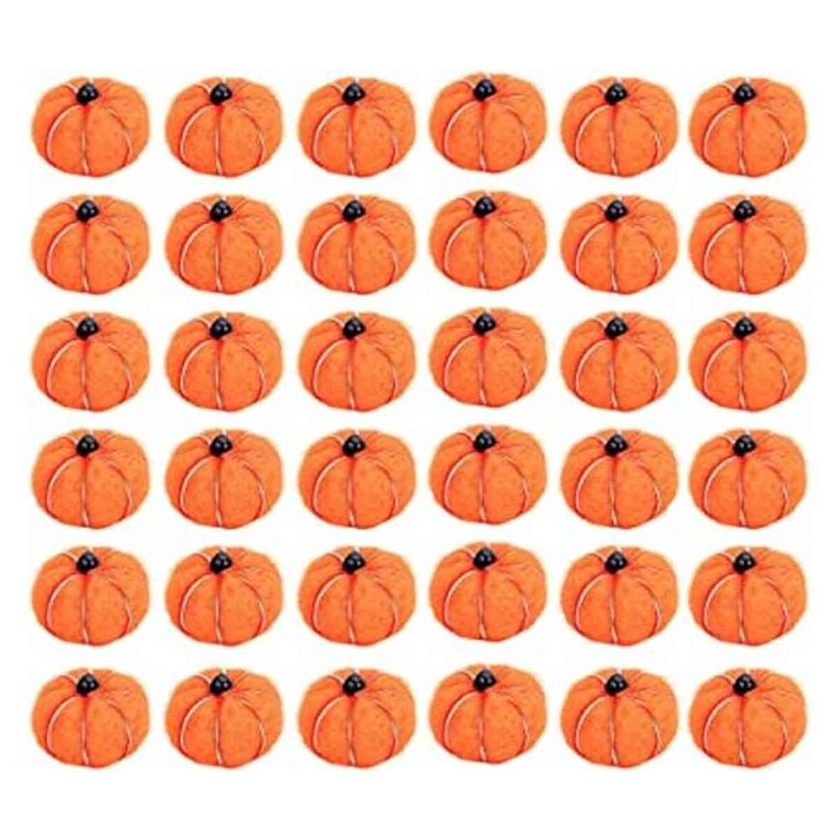Sfcddtlg 36 calabazas de fieltro pequeño de Halloween