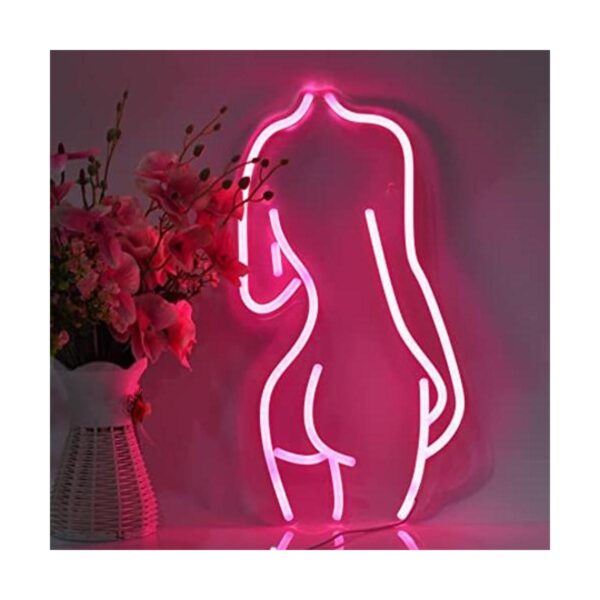 Señoras de neón con luces LED de noche conectadas por USB_1