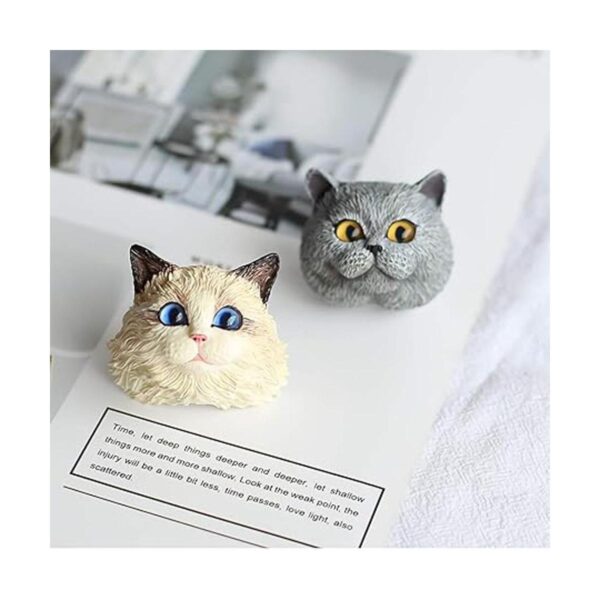 Set of 2 Pet Cat Silicone Resin Molds British Shorthair