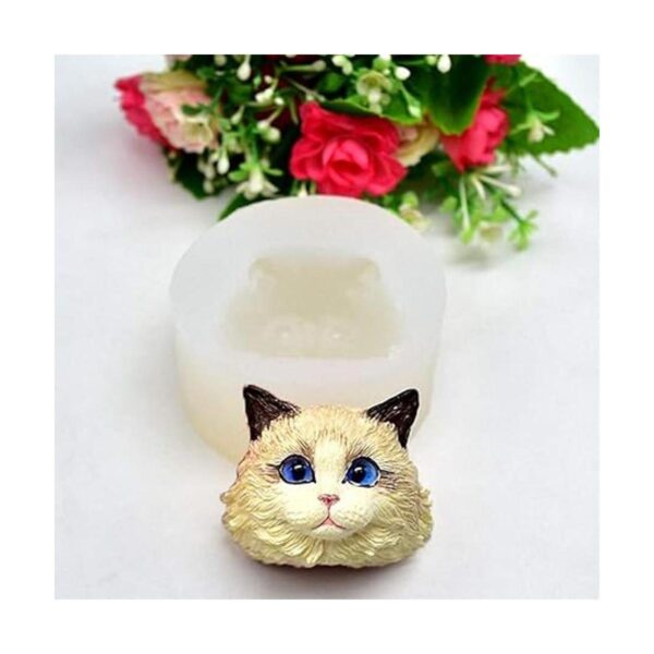 Set of 2 Pet Cat Silicone Resin Molds British Shorthair