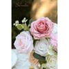 Serwalin Flores artificiales de seda falsa para hacer tú_5