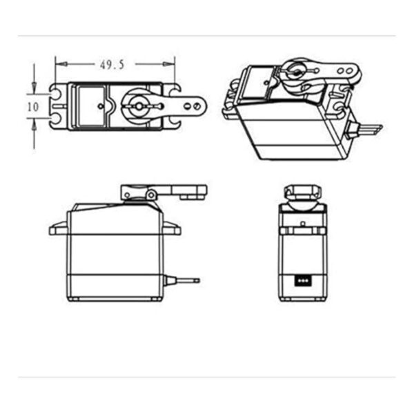 Servo impermeable de alto par Actualización de 55.1 lbs_4