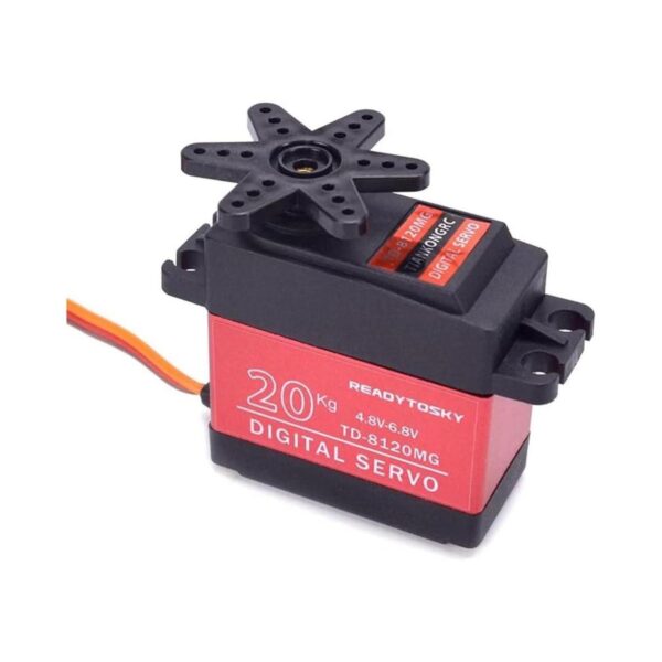 Servo digital de 44.1 lbs de alto par de torsión completo