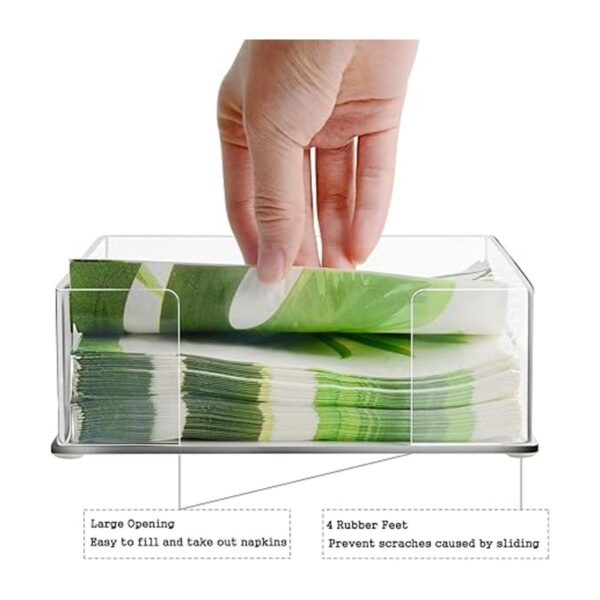Servilletero acrílico para mesa y cocina servilletas_4
