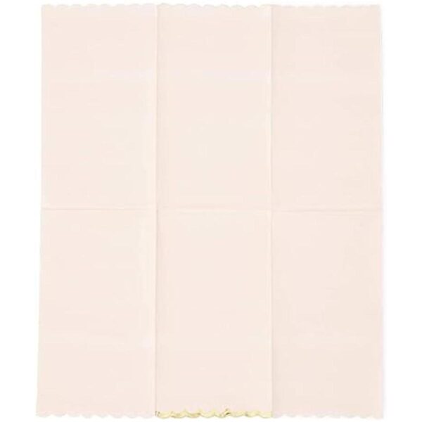 Servilletas de papel festoneadas de color rosa brillante_6