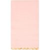 Servilletas de papel festoneadas de color rosa brillante_3