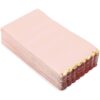 Servilletas de papel festoneadas de color rosa brillante_1
