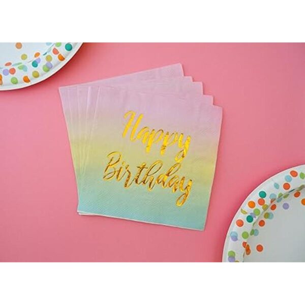 Servilletas de feliz cumpleaños paquete de 50 servilletas_5