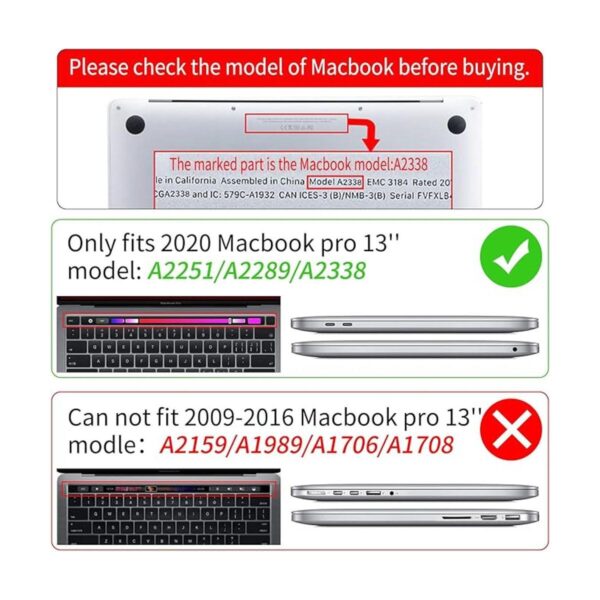Seorsok Compatible con MacBook Pro de 13 pulgadas para_4