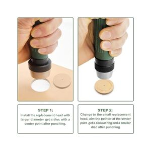 Senrog Kit de perforador de juntas 12 en 1 para cuero