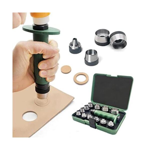 Senrog Kit de perforador de juntas 12 en 1 para cuero