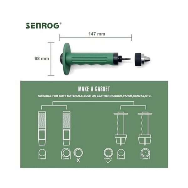 Senrog Kit de perforador de juntas 12 en 1 para cuero