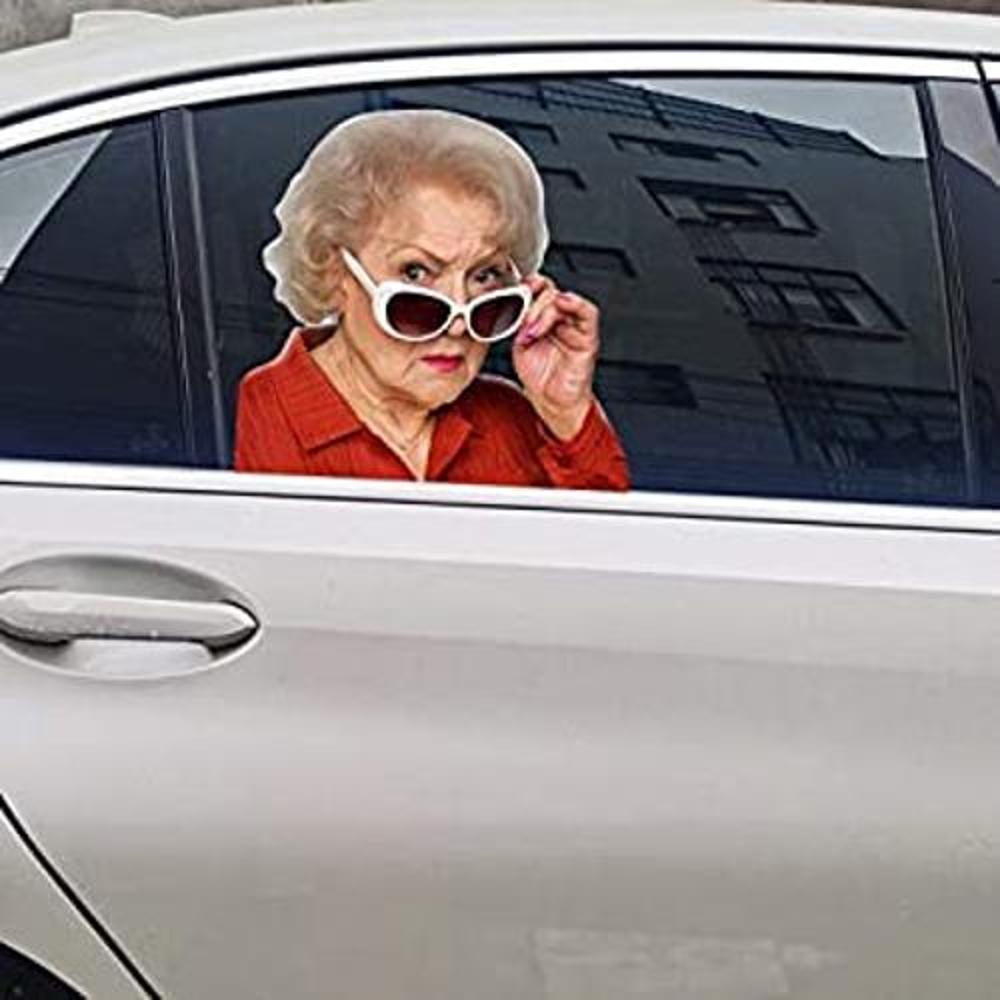 Senksll Calcomanía divertida para ventana de automóvil