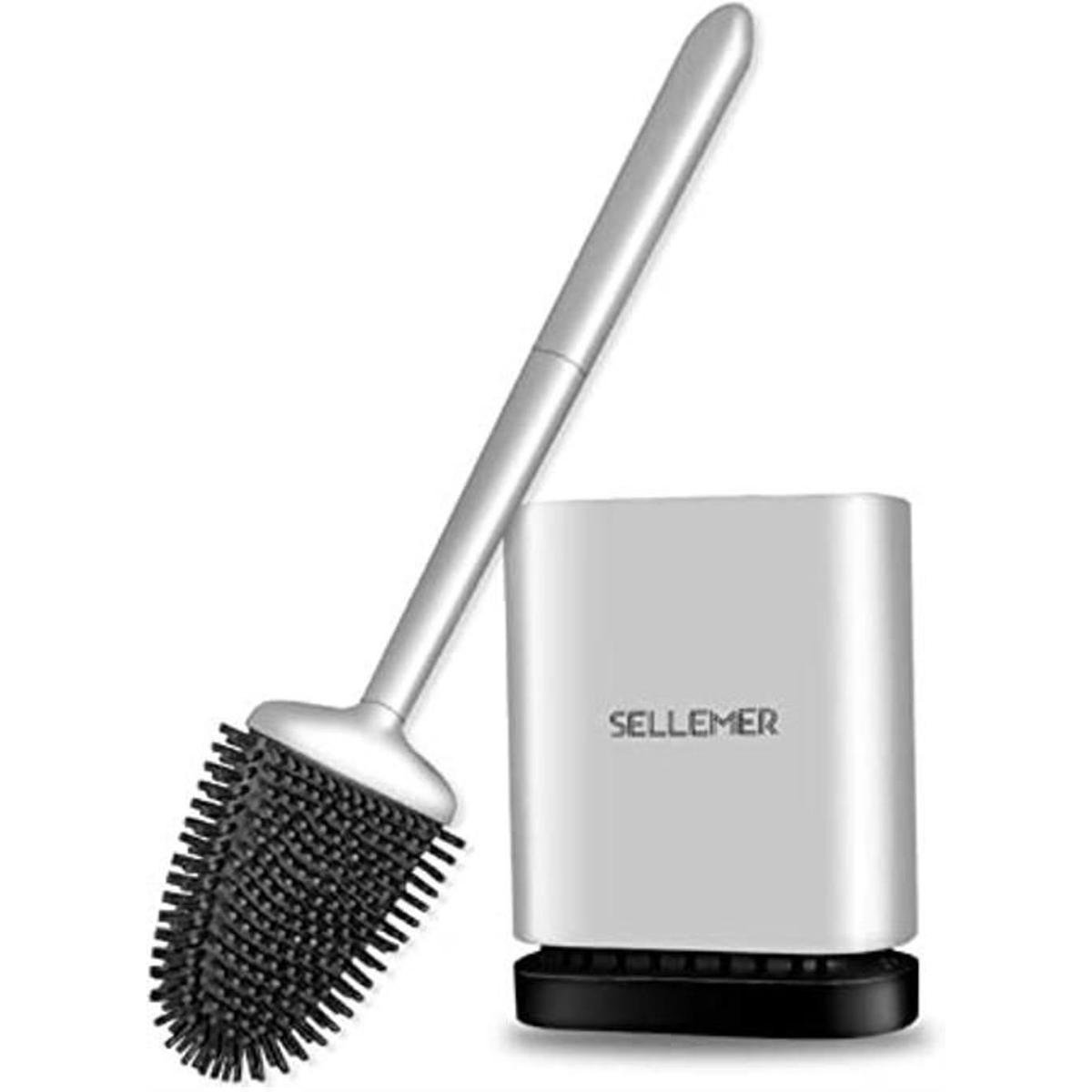 Sellemer Toilet Brush and Holder Set for Bathroom