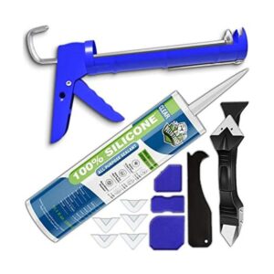 Sellador de silicona transparente de calafateo kit de_1