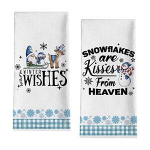 Seliem Winter Wishes Toalla de cocina con diseño de gnomo