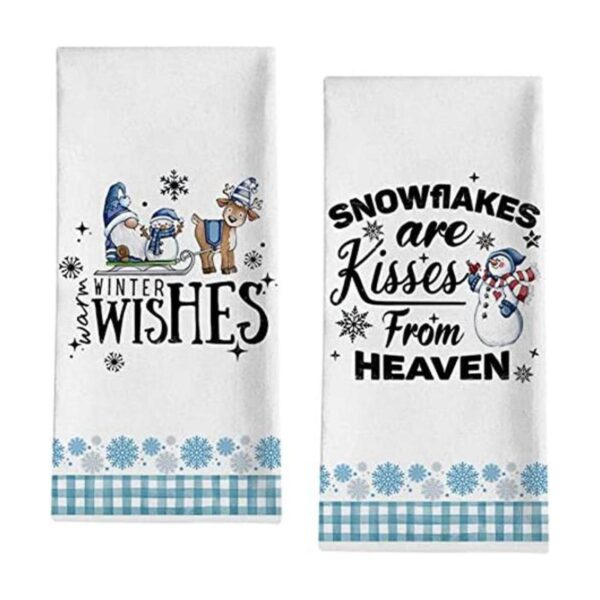 Seliem Winter Wishes Toalla de cocina con diseño de gnomo