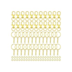 Selizo Anillos de llavero para manualidades 120 piezas