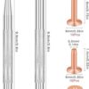 SelfTek 20 remaches y rebabas de cobre 0.551 in y 0.748